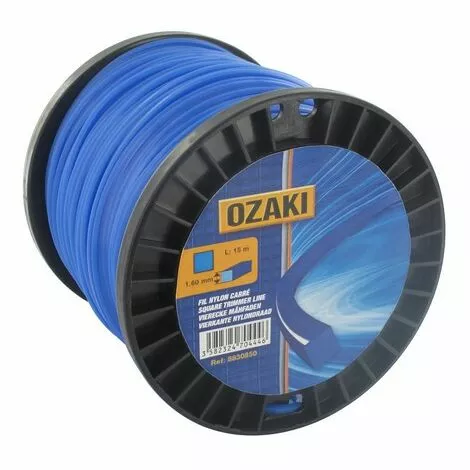 OZAKI Fil Debroussailleuse Carré 3.00mm | 120 Mètres 3 OZAKI Fil Debroussailleuse Carré 3.00mm | 120 Mètres