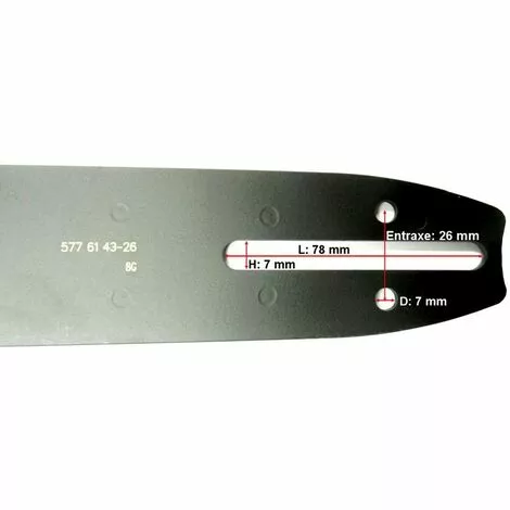 MCCULLOCH Guide Chaine Tronçonneuse Mc Culloch, Oleo Mac, Partner 35cm 3/8LP 050 52 Dents 4 MCCULLOCH Guide Chaine Tronçonneuse Mc Culloch, Oleo Mac, Partner 35cm 3/8LP 050 52 Dents – Image 2