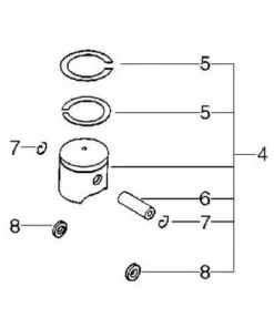 Kit Piston Débroussailleuse Echo