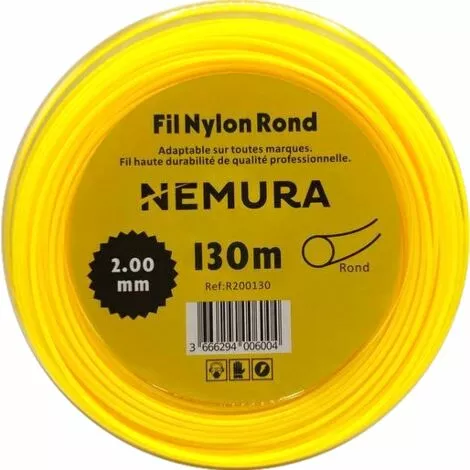 ADAPTABLE Fil Débroussailleuse Rond L: 130m, Ø: 2,00mm 4 ADAPTABLE Fil Débroussailleuse Rond L: 130m, Ø: 2,00mm – Image 2