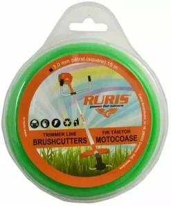 Fil Débroussailleuse Et Multifonction 3,0mm X 15M Carré Ruris 6-178 - Vert -Débroussailleuse Soldes Magasin 14751841 2