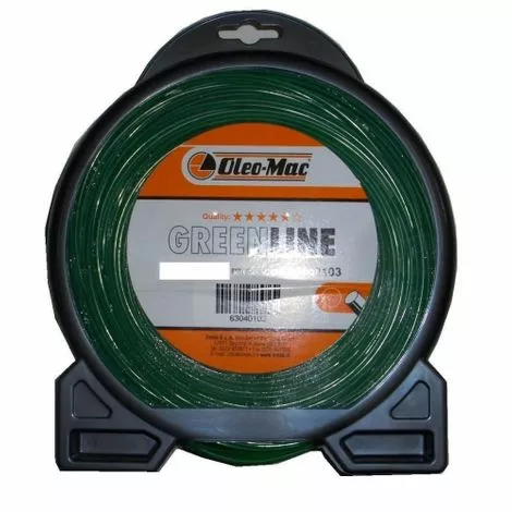 OLEO MAC Bobine De Fil Nylon Carré D.2,4mm X 69m 3 OLEO MAC Bobine De Fil Nylon Carré D.2,4mm X 69m