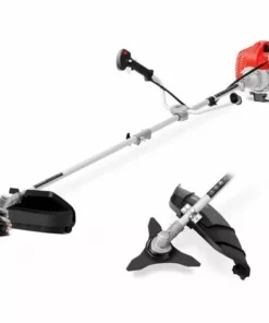 Débroussailleuse Avec Moteur Essence 2 Temps 65cc 4,9cv, 2 Accessoires De Coupe, Double Guidon, Régulateur De Puissance, Harnais De Sécurité - Greencut GGT650XE-2