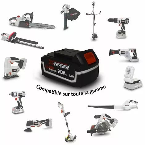 Débroussailleuse à Batterie 40V ( 2 X 20V ) X-Performer XPDCB40LIBL-2B - BOBINE - LAME + 2 Batteries 4 Ah - Chargeur 6 Débroussailleuse à Batterie 40V ( 2 X 20V ) X-Performer XPDCB40LIBL-2B - BOBINE - LAME + 2 Batteries 4 Ah - Chargeur – Image 4