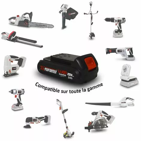 Débroussailleuse à Batterie 40V ( 2 X 20V ) X-Performer XPDCB40LIBL-2B - BOBINE - LAME + 2 Batteries 2 Ah - Chargeur 6 Débroussailleuse à Batterie 40V ( 2 X 20V ) X-Performer XPDCB40LIBL-2B - BOBINE - LAME + 2 Batteries 2 Ah - Chargeur – Image 4