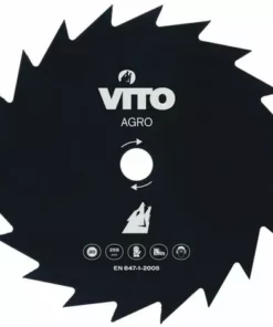 VITO GARDEN Lame De Débroussailleuse 255mm VITO 20 Dents Alesage 25.4