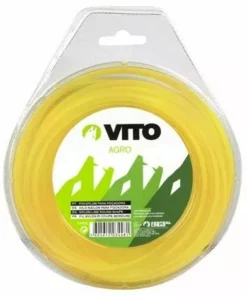 VITO GARDEN Fil Nylon Rond Pour Débroussailleuse - Longueur 15m - Diamètre 2.4mm