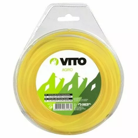 VITO GARDEN Fil Nylon Rond Pour Débroussailleuse 15m - Diamètre 3mm 3 VITO GARDEN Fil Nylon Rond Pour Débroussailleuse 15m - Diamètre 3mm