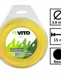 VITO GARDEN Fil Nylon Rond Pour Débroussailleuse 15m - Diamètre 3mm 5 VITO GARDEN Fil Nylon Rond Pour Débroussailleuse 15m - Diamètre 3mm -Débroussailleuse Soldes Magasin 2346695 2