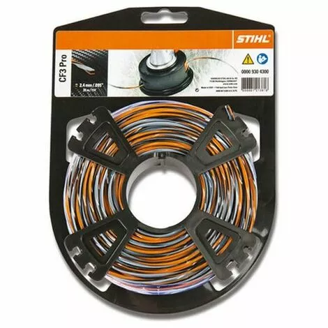 Bobine Fil Débroussailleuse Stihl Carbone CF3 Pro 2.4 Mm | 35m 3 Bobine Fil Débroussailleuse Stihl Carbone CF3 Pro 2.4 Mm | 35m