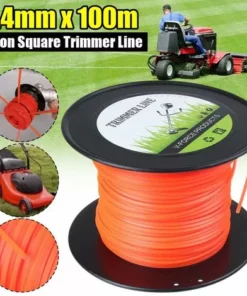 DRILLPRO Corde De Cordon De Débroussailleuse De Ligne De Coupe-bordure Carré En Nylon Résistant De 2,4 Mm X 100 M -Débroussailleuse Soldes Magasin 23699536 4