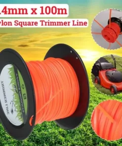 DRILLPRO Corde De Cordon De Débroussailleuse De Ligne De Coupe-bordure Carré En Nylon Résistant De 2,4 Mm X 100 M -Débroussailleuse Soldes Magasin 23699536 5