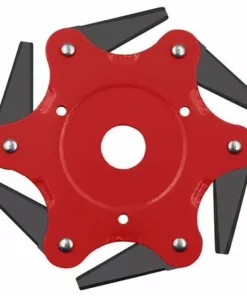 ZEBRAA Set De 4pcs 6 Lames Tête De Coupe Gazon Brosse Jardin Outil électrique Accessoires Pour Tondeuse à Gazon