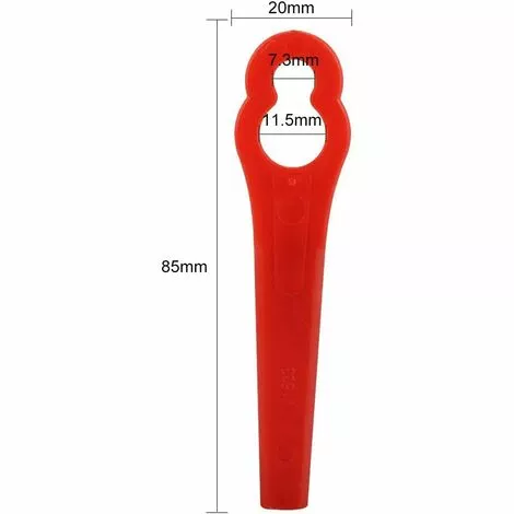 BEARSU 100 PCS Lames En Plastique De Rechange Pour Coupe Bordure Faucheuse Lame De Découpe Machine Découpage Lames Moteur Pièces Kit Pour FRT18A FRT18A1 Art 46155 FRT20A1 Accessoires 5 BEARSU 100 PCS Lames En Plastique De Rechange Pour Coupe Bordure Faucheuse Lame De Découpe Machine Découpage Lames Moteur Pièces Kit Pour FRT18A FRT18A1 Art 46155 FRT20A1 Accessoires – Image 3