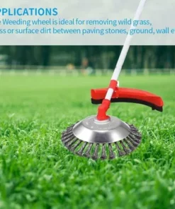 LITZEE Tête De Brosse De Désherbage De Jardin, Tondeuse à Gazon Universelle Tondeuse à Gazon Tête De Fil Jardin Terrain De Jeu Entretien Tête De Remplacement De Coupe Des Mauvais (8") -Débroussailleuse Soldes Magasin 26310670 3