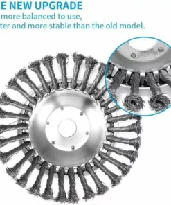 LITZEE Tête De Brosse De Désherbage De Jardin, Tondeuse à Gazon Universelle Tondeuse à Gazon Tête De Fil Jardin Terrain De Jeu Entretien Tête De Remplacement De Coupe Des Mauvais (8") -Débroussailleuse Soldes Magasin 26310670 4