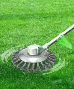 LITZEE Tête De Brosse De Désherbage De Jardin, Tondeuse à Gazon Universelle Tondeuse à Gazon Tête De Fil Jardin Terrain De Jeu Entretien Tête De Remplacement De Coupe Des Mauvais (8") -Débroussailleuse Soldes Magasin 26310670 5