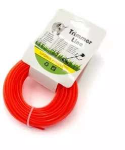 Vhbw Fil De Coupe Universel Pour Tondeuse, Débroussailleuse, Coupe-bordure - Fil De Rechange, Rouge, 2,4 Mm X 15 M, Rond