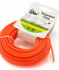 Vhbw Fil De Coupe Universel Pour Tondeuse, Débroussailleuse, Coupe-bordure - Fil De Rechange, Orange, 3 Mm X 15 M, Rond