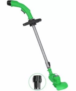 HAPPYSHOPPING KKmoon Tondeuse A Gazon Electrique Debroussailleuse Tondeuse A Gazon Batterie Au Lithium Rechargeable, Une Charge Et Une Charge, Prise EU