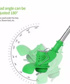 HAPPYSHOPPING KKmoon Tondeuse A Gazon Electrique Debroussailleuse Tondeuse A Gazon Batterie Au Lithium Rechargeable, Une Charge Et Une Charge, Prise EU -Débroussailleuse Soldes Magasin 28356163 3