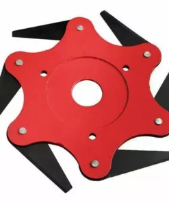 Perle Rare Accessoires De Tondeuse à Gazon De Jardin Tête De Coupe De Coupe à Six Feuilles Rouge