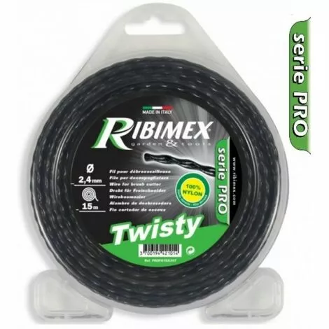 RIBIMEX Fil Torsade TWISTY 80m 3,3mm Pour Tête De Débrousailleuse 3 RIBIMEX Fil Torsade TWISTY 80m 3,3mm Pour Tête De Débrousailleuse