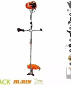 Pack Débroussailleuse Thermique 52cm3 Tête Fil Lame Harnais Ruris Dac311