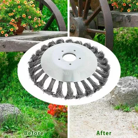 PERLE RARE Tête De Débroussailleuse Conique En Fil De Fer Noué De 200 Mm Pour Tondeuse à Gazon - Plateau De Désherbage En Métal Pour Débroussailleuse (200CM) 4 PERLE RARE Tête De Débroussailleuse Conique En Fil De Fer Noué De 200 Mm Pour Tondeuse à Gazon - Plateau De Désherbage En Métal Pour Débroussailleuse (200CM) – Image 2