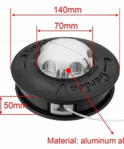 BRIDAY Universel M10 Aluminium Nylon Brosse Tondeuse Bosse Bobine Coupe Gazon 2 Lignes Tête De Coupe Fil Ligne Chaîne Scie Herbe Brosse Tondeuse -Débroussailleuse Soldes Magasin 31511057 5