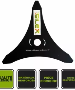 Lame De Coupe à 3 Dents Tri-arc Silex® Pour Débroussailleuse