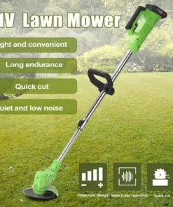 HAPPYSHOPPING Tondeuse A Gazon 21 V, Petite Tondeuse A Gazon Automatique, Tondeuse A Gazon A Batterie Au Lithium Rechargeable, Tondeuse A Gazon Agricole Tondeuse A Gazon + 2 Pieces - Tondeuse A Gazon Agricole Tondeuse A Gazon + 2 Pieces -Débroussailleuse Soldes Magasin 32637484 3