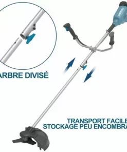 WESCO TOOLS Débroussailleuse Et Coupe-hebre 2 En 1 36V - Batterie 2 X 18 V 4,0 Ah - Coupe Du Fil Et Du Fil - Diamètre De Coupe Max.: 380 Mm WESCO WS8197 -Débroussailleuse Soldes Magasin 33993314 5