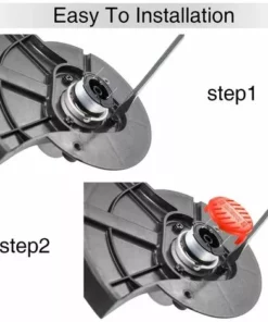 THSINDE Bobine De Remplacement à Alimentation Automatique, Compris 2 Paquets Bobines De Remplacement (32,8 Ft 0,065 Pouces) Et Capuchon Compatible Avec Black Et Decker Af-100 (3 Pièces) -Débroussailleuse Soldes Magasin 34614460 4