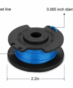 THSINDE 8 Bobines De Fil De Rechange Pour Débroussailleuse 0,065" 18V 24V 40V Compatible Ryobi One+ AC14RL3A, String Autofeed 522994001 Capuchon Pour Débroussailleuse Sans Fil 3,44m 8 Bobines + 2 Capuchons -Débroussailleuse Soldes Magasin 34614478 2