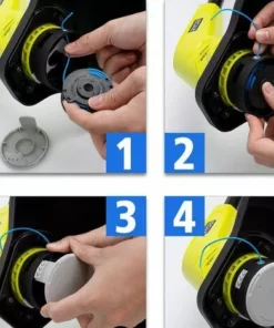 THSINDE Lot De 6 Bobines De Fil De Rechange Pour Débroussailleuse Sans Fil Ryobi One+ AC14RL3A 18 V, 24 V, 40 V -Débroussailleuse Soldes Magasin 34614486 5