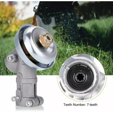 THSINDE 1pc Débroussailleuse Tondeuse Remplacer La Boîte De Vitesse De La Tête D'engrenage De La Tête D'engrenage (7 Dents) 4 THSINDE 1pc Débroussailleuse Tondeuse Remplacer La Boîte De Vitesse De La Tête D'engrenage De La Tête D'engrenage (7 Dents) – Image 2