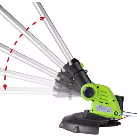 Débroussailleuse Sans Fil à Batterie 25cm 8.500trs/min 20V, 12 Lames Incl., Manche Télescopique En Alu 70-100cm, (80 Min. Sans Charge) Sans Chargeur Sans Batterie – De BRAST 5 Débroussailleuse Sans Fil à Batterie 25cm 8.500trs/min 20V, 12 Lames Incl., Manche Télescopique En Alu 70-100cm, (80 Min. Sans Charge) Sans Chargeur Sans Batterie – De BRAST – Image 3