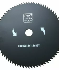 Disque Pour Débroussailleuse 80 Dents Ø 230 Mm GREEN CAT Alésage Ø25.4mm Acier Carbone