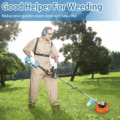 BRIDAY Tete Debroussailleuse Universelle, Tête De Tondeuse à Gazon Universelle En Aluminium Twister Concave-convexe Pour Ligne D'alimentation Adaptée à La Ferme De La Cour Du Jardin M10x1.25LH Orange 4 BRIDAY Tete Debroussailleuse Universelle, Tête De Tondeuse à Gazon Universelle En Aluminium Twister Concave-convexe Pour Ligne D'alimentation Adaptée à La Ferme De La Cour Du Jardin M10x1.25LH Orange – Image 2