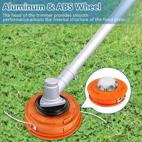 BRIDAY Tete Debroussailleuse Universelle, Tête De Tondeuse à Gazon Universelle En Aluminium Twister Concave-convexe Pour Ligne D'alimentation Adaptée à La Ferme De La Cour Du Jardin M10x1.25LH Orange 5 BRIDAY Tete Debroussailleuse Universelle, Tête De Tondeuse à Gazon Universelle En Aluminium Twister Concave-convexe Pour Ligne D'alimentation Adaptée à La Ferme De La Cour Du Jardin M10x1.25LH Orange – Image 3