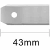 THSINDE 45 X Lames De Couteau En Titane Pour Toutes Les Tondeuses Robotiques Husqvarn/Automower/ Yardforce/Gardena (3g-0.75mm) Avec 45 Vis,argenté 2 THSINDE 45 X Lames De Couteau En Titane Pour Toutes Les Tondeuses Robotiques Husqvarn/Automower/ Yardforce/Gardena (3g-0.75mm) Avec 45 Vis,argenté -Débroussailleuse Soldes Magasin 36048418 1