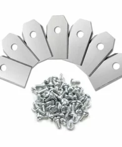 THSINDE 45 X Lames De Couteau En Titane Pour Toutes Les Tondeuses Robotiques Husqvarn/Automower/ Yardforce/Gardena (3g-0.75mm) Avec 45 Vis，argenté -Débroussailleuse Soldes Magasin 36048418 2