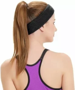 ABCRITAL Bandeau De Sport Femmes Hommes Bandeaux Tête Front Coton Éponge Bandeau Sport Pour Courir Vélo Jogging Tennis Football -Débroussailleuse Soldes Magasin 36352266 3