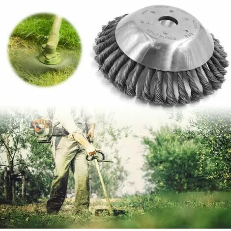ABCRITAL Brosse À Joint De Mauvaises Herbes Professionnelle Brosse À Mauvaises Herbes Débroussailleuse Débroussailleuse Fil D'Acier Noué Argent Moderne 150 Mm 4 ABCRITAL Brosse À Joint De Mauvaises Herbes Professionnelle Brosse À Mauvaises Herbes Débroussailleuse Débroussailleuse Fil D'Acier Noué Argent Moderne 150 Mm – Image 2