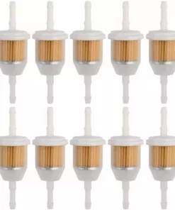 HAPPYSHOPPING 10 Pieces 6 MM X 8 MM 1/4 '' 5/16 '' Filtre A Gaz En Ligne Pour Petit Moteur De Tondeuse A Gazon, Modele : 10 Pieces