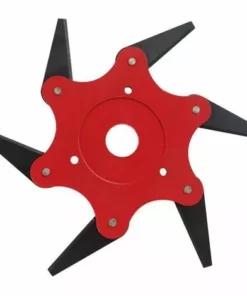 ILOVEMILAN Tête De Débroussailleuse, Coupe-Herbe Coupe-tête Pour Tondeuse Adapté Accessoires De Tondeuse à Gazon Pièces Tête De Tondeuse (Tête De Coupe à Six Lames)