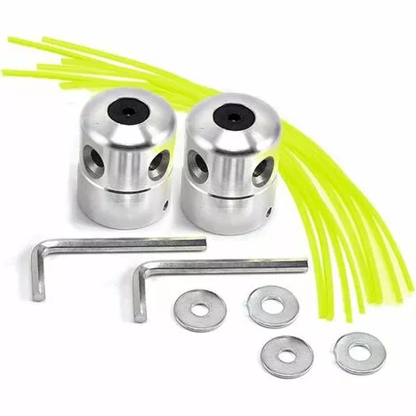 ABCRITAL 2X Tête De Ligne En Aluminium, Tête De Ligne Double, Tête De Tondeuse, Bobine De Ligne, Tête De Coupe-Gazon Pour Débroussailleuse À Essence, Débroussailleuse Avec 4 Lignes 3 ABCRITAL 2X Tête De Ligne En Aluminium, Tête De Ligne Double, Tête De Tondeuse, Bobine De Ligne, Tête De Coupe-Gazon Pour Débroussailleuse À Essence, Débroussailleuse Avec 4 Lignes
