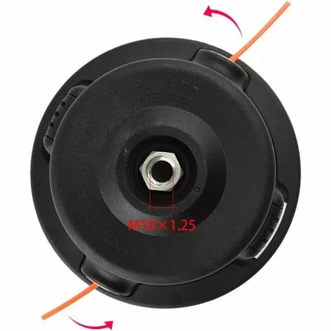 ABCRITAL Tête De Tondeuse À Tête De Ligne Gauche M10X1.25 Pour Coupe-Herbe Débroussailleuse Débroussailleuse Essence, Chargez Les Lignes Rapidement Et Facilement 5 ABCRITAL Tête De Tondeuse À Tête De Ligne Gauche M10X1.25 Pour Coupe-Herbe Débroussailleuse Débroussailleuse Essence, Chargez Les Lignes Rapidement Et Facilement – Image 3