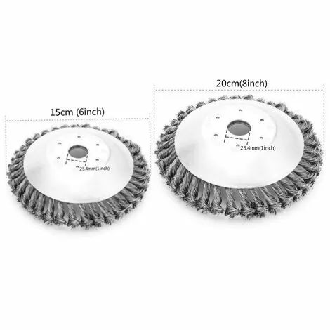 ECHOO Tête De Coupe En Fil D'acier 200mm, Débroussailleuse, Plaque De Désherbage, Kit De Fixation De Boîte De Vitesses Pour Tondeuse à Gazon 4 ECHOO Tête De Coupe En Fil D'acier 200mm, Débroussailleuse, Plaque De Désherbage, Kit De Fixation De Boîte De Vitesses Pour Tondeuse à Gazon â Image 2